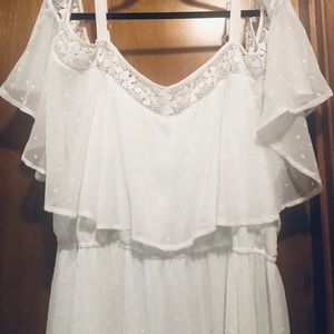 White Off  Shoulder Sun Dress